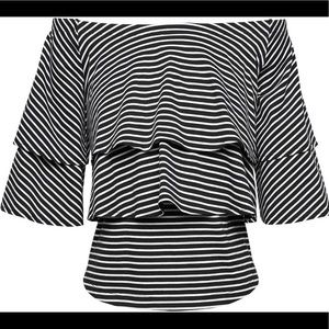 Banana Republic Off The Shoulder Cotton Shirt